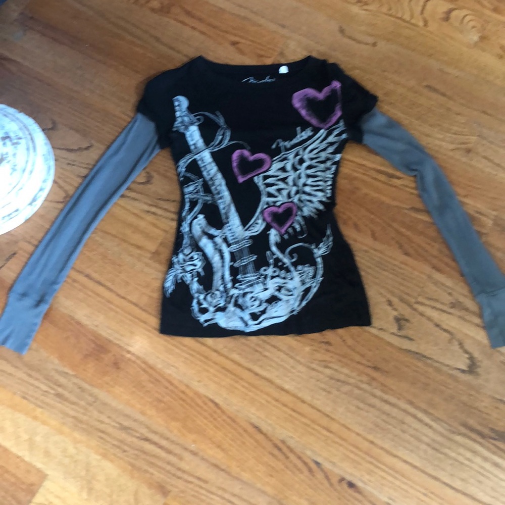 Fender Black/Gray long sleeve shirt Size Medium